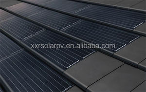 Tuile <span class=keywords><strong>solaire</strong></span> photovoltaïque intégrée en verre monocristallin 36W 6V 360*530mm pour toiture - Vente en gros - Product Image 2