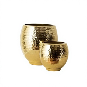 Handmade <b>gold</b> speckled design Customizable aluminum tabletop Top selling decorative accents Aluminum tabletop <b>vases</b> - Product Image 3