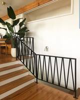 Personnalisation de rampes d'escalier en fer forgé à la main, design moderne, anti-rouille, montées au sol, pour balcon, villa, appartement, YXX