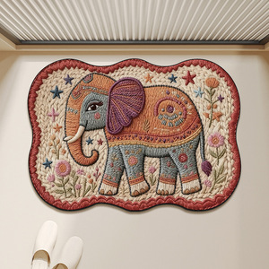 Alfombra de Baño Novedosa XJD con Diseño de Elefante de Dibujos Animados, Antideslizante y Absorbente, para Cocina, Baño y Entrada del Hogar - Product Image 3