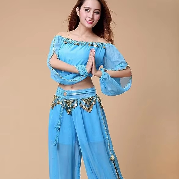 light blue dress sparkly Light Blue V-Neck Sequins Long Prom Dress with Slit – FancyVestido