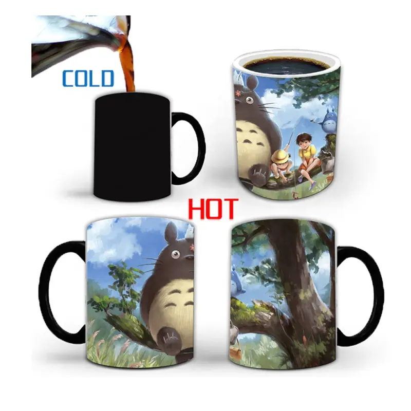 Hot Water Change Color Photo Mug Sublimation Print Logo Hot Transfer Ceramic Coffee And Tea Cup