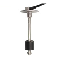 0-190 Ohms 5-10V RV Jauge de niveau d'eau Bateau Capteur de niveau de réservoir de carburant Acier inoxydable 304 Type de flotteur Jauge de niveau d'huile