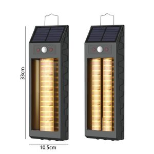 Lampe murale solaire extérieure à LED avec détecteur de mouvement pour jardin, maison, camping, éclairage 1,6W, matériau ABS - Product Image 2
