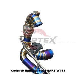 Vortex Blue Titanium Valved Catback <b>Exhaust</b> for SMART W453 1.0 0.9T 2016-2025 with Cylindrical Silencer and Sound Valve - Product Image 4