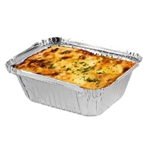 Contenants alimentaires rectangulaires en aluminium de 8,5 x 6 x 2 pouces avec couvercles, barquettes en aluminium pour la restauration et les plats à emporter (vente en gros) - Product Image 5