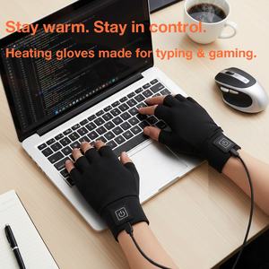 Dizüstü Bilgisayar Dokunmatik Ekranlı Yarım Parmaklı USB Isıtmalı Yazma Eldivenleri - Product Image 3