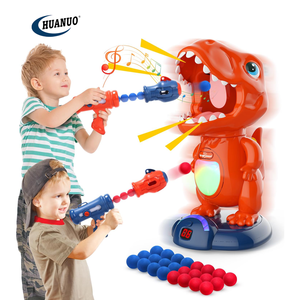 EVA Soft Bullet Gun mobile dinosauro giocattolo da tiro con 2 pompa ad aria pistola per bambini giochi per feste giocattoli con Record di punteggio LED & Sound - Product Image 1