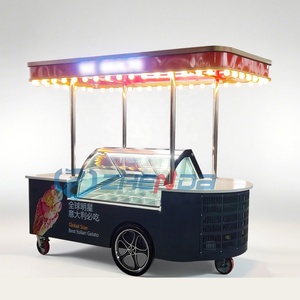 Camion de vente ambulante de nourriture rapide, mini camion électrique en acier inoxydable, design tendance, pour la vente de collations et de café - Product Image 1
