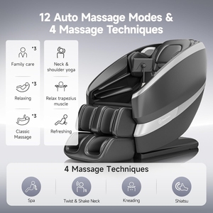 Sillón Reclinable Zero Gravity con Reposapiés Extensible, Modos de Estiramiento Profundo para Yoga y Masaje Corporal Automático - Product Image 6
