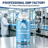Gummies pour la croissance des cheveux en marque privée OEM, 6000 mcg de biotine et d'acide folique, vitamines pour les cheveux, pour des cheveux, des ongles et une peau plus forts, complément alimentaire