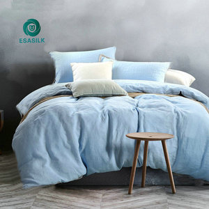 Nữ Hoàng Kích Thước 100% Hữu Cơ Pháp Linen Lanh Duvet Bìa Đá Rửa Sạch Bộ Đồ Giường Đặt Đôi <span class=keywords><strong>Comforter</strong></span> Cho Nhà Sử Dụng - Product Image 3