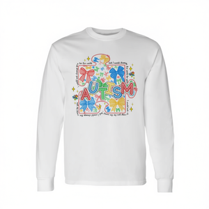 T-shirt à manches longues avec nœud Coquette Puzzle Piece pour la sensibilisation à l'autisme - Product Image 2