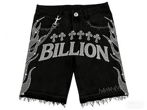 هودي رجالي مخصص بتصميم عتيق وثقيل الوزن مع تطريز وغسيل حمضي وترصيع بالأحجار الكريمة وسحاب أمامي - Product Image 4