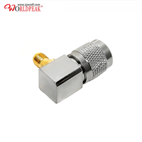 Câble RF coaxial TNC mâle vers connecteur SMA coude femelle adaptateur coaxial plaqué argent câble BNC/connecteur de type DIN/QMA/SMB/UHF/n