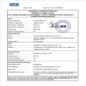 Công tắc chuyển cấp công nghiệp 63A 2P 3000 + Hoạt động cơ học AC-33iB chứng nhận một pha 230V bởi lovadon - Product Image 2