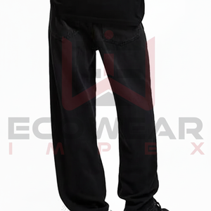 <b>Men</b> New Fashion Casual Street Wear <b>Jean</b> Pant Hot Sale Baggy Made in Pakistan Cheap Streetwear Pants Cotton Baggy - Product Image 1