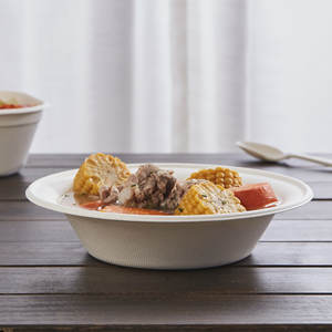 Cuenco desechable respetuoso con el medio ambiente, recipiente Biodegradable de alimentos sin PFAS - Product Image 2