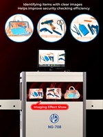 Scanner industriel NG-708 d'inspection de bagages de rayon X de cargaison avec la caméra de surveillance de HD