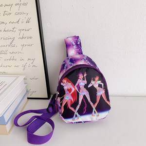 몬스터 헌트 어린이 가방 한국어 버전 만화 트렌디 멋진 Kpop 어린 소녀 싱글 숄더 가슴 가방 미니 크로스바디 백 - Product Image 4