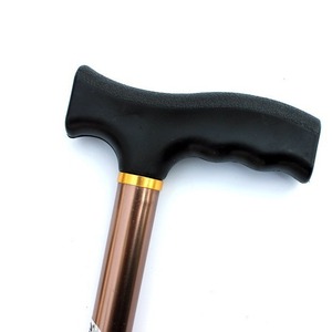 Aluminum Alloy Telescopic Walking Stick 2 Section <b>Adjustable</b> Height Anti Slip Rubber Tip For Seniors Hiking - Product Image 2