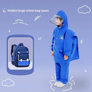 Pantaloni da <span class=keywords><strong>pioggia</strong></span> per bambini Modulare impermeabile Pongee impermeabile per ragazzi, la ragazza va a scuola in molti colori. - Product Image 2