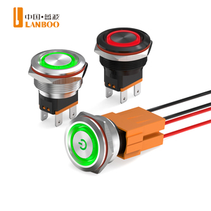 Metalen Knop Schakelaar Zelfsluitende Rvs Waterdichte 25Mm Big Size IP67 15A High-<span class=keywords><strong>Power</strong></span> Huidige LB25C drukknop - Product Image 1