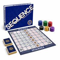 1:1 Sequence Premium Edition Board Game Set Deluxe Giant Board Exclusive Chips & Cards Tabletop Strategy Game