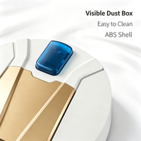 Robot aspirateur pour propriétés locatives Airbnb, aspiration 1000Pa, double moteur, rechargeable USB, sans fil, 1200mAh