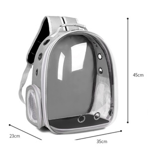 Nouveau Style multicolore pour animaux de compagnie porte sac pour animaux de compagnie Transparent de haute qualité <span class=keywords><strong>voyage</strong></span> espace Capsule <span class=keywords><strong>chat</strong></span> sac respirant grande capacité sac à dos - Product Image 4