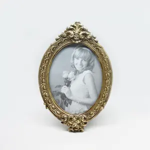 Large Retro antique photo frame wholesaler 4x6 5x7 set antique oval picture frames for sale