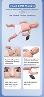 Simulador de RCP para Bebés al por Mayor, Modelo de Reanimación de Plástico con Software para Enseñanza Médica y Escolar