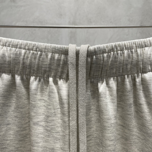 無地のベーシックなルーズストレートレッグパンツ、ドローストリング付きスポーツカジュアルスウェットパンツ（卸売） - Product Image 3