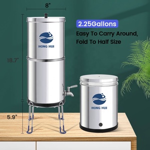 Hồng HUI LT-2.25B NSF giấy chứng nhận trọng lực-fed hệ thống lọc nước với thanh lọc Bộ lọc và đứng cho nhà hoặc cắm trại du lịch - Product Image 6