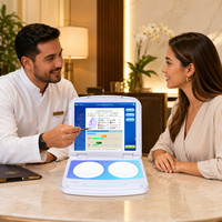 Máquina de Evaluación de Salud Corporal con Recopilación de Datos No Invasiva Mediante Panel Táctil y Herramientas de Informe para Clientes