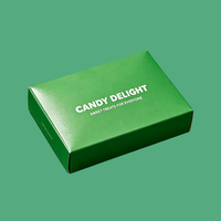 Boîte d'emballage de luxe mate OEM pour confiseries, impression de logo personnalisée, carton cadeau pour Noël et anniversaire