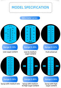 Fruit Bière Miel Point de congélation Baume Wort Analyseur de teneur en alcool Salinité Brix Meter Réfractomètre <span class=keywords><strong>portable</strong></span> Bon prix - Product Image 3
