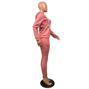 Conjunto de 2 Piezas de Chaqueta con Capucha para Mujer, Ropa de Otoño Invierno, Top y Pantalones Deportivos, Traje Deportivo de <span class=keywords><strong>Dos</strong></span> Piezas, Conjunto Combinado para Vacaciones - Product Image 5