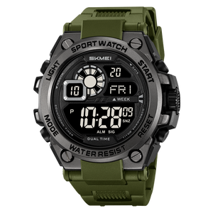 Orologio sportivo digitale cronografo da uomo SKMEI 2318 in lega con allarme impermeabile - Product Image 1