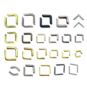 Hongzun Book <b>Corner</b> <b>Protector</b> Zinc Alloy L Shape Plating Metal Edge Guard For Albums Notebooks Decorative Accessories - Product Image 1