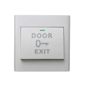 86*86mm NO NC COM Plastic Concealed Electronic Access Control System Open Switch And Exit Push Button