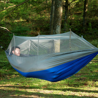 Logo personnalisé Nylon Moustiquaire Hamac Suspendu Balançoire Chaise Lit Pour Camping En Plein Air Voyage Randonnée Plage