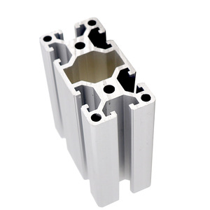 Industrial Aluminum Profiles 40mm European Standard 6063 Alloy Anodized For Woodworking Machinery Frames - Product Image 5