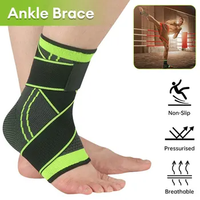 Support de Cheville Réglable Compression Cheville Brace Protecteur pour Courir Football Basketball Nylon Tricoté Gym Bandage Cheville Sangle