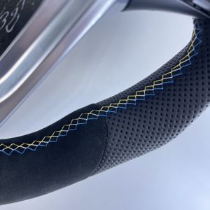 Volant en cuir Alcantara personnalisé de haute qualité CCExcellent pour Volvo V60 <span class=keywords><strong>S60</strong></span> XC60 XC70 S80 V40 2011-2019 - Product Image 3
