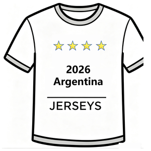 Jersey Kandang Tandang Piala Dunia Sepak Bola Argentina Grosir 2026 Messi # 10 Jersey 2-Star Quick-Dry Fans Jersey - Product Image 1