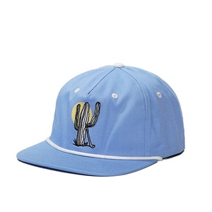 Gorra de Béisbol de 5 Paneles con Visera Plana y Cierre a Presión, con Logotipo Personalizado OEM, Bordado de Algodón - Product Image 2