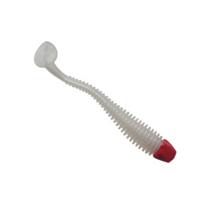 Señuelo blando de 60 mm y 1,3 g con cola en T, paquete de 6, cebo para lubina de lago, para pesca en agua dulce, señuelos biónicos artificiales de silicona - Product Image 4