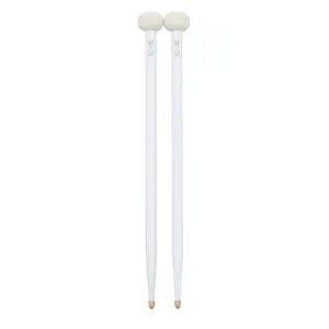 2pcs Drum Mallet Drum Stick Double Sided Drum Mallets Good Hand Feel Sticks Felt and Maple Tips Double Ended Drumsticks