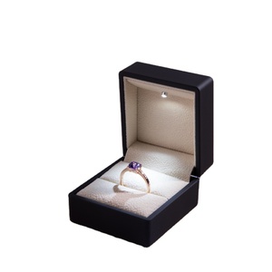 wedding ring box with light